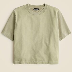 J. Crew Relaxed premium-weight cropped T-shirt